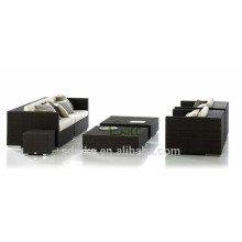 DE- (41) muebles de patio de hotel usado para la venta sofá de hotel ratán